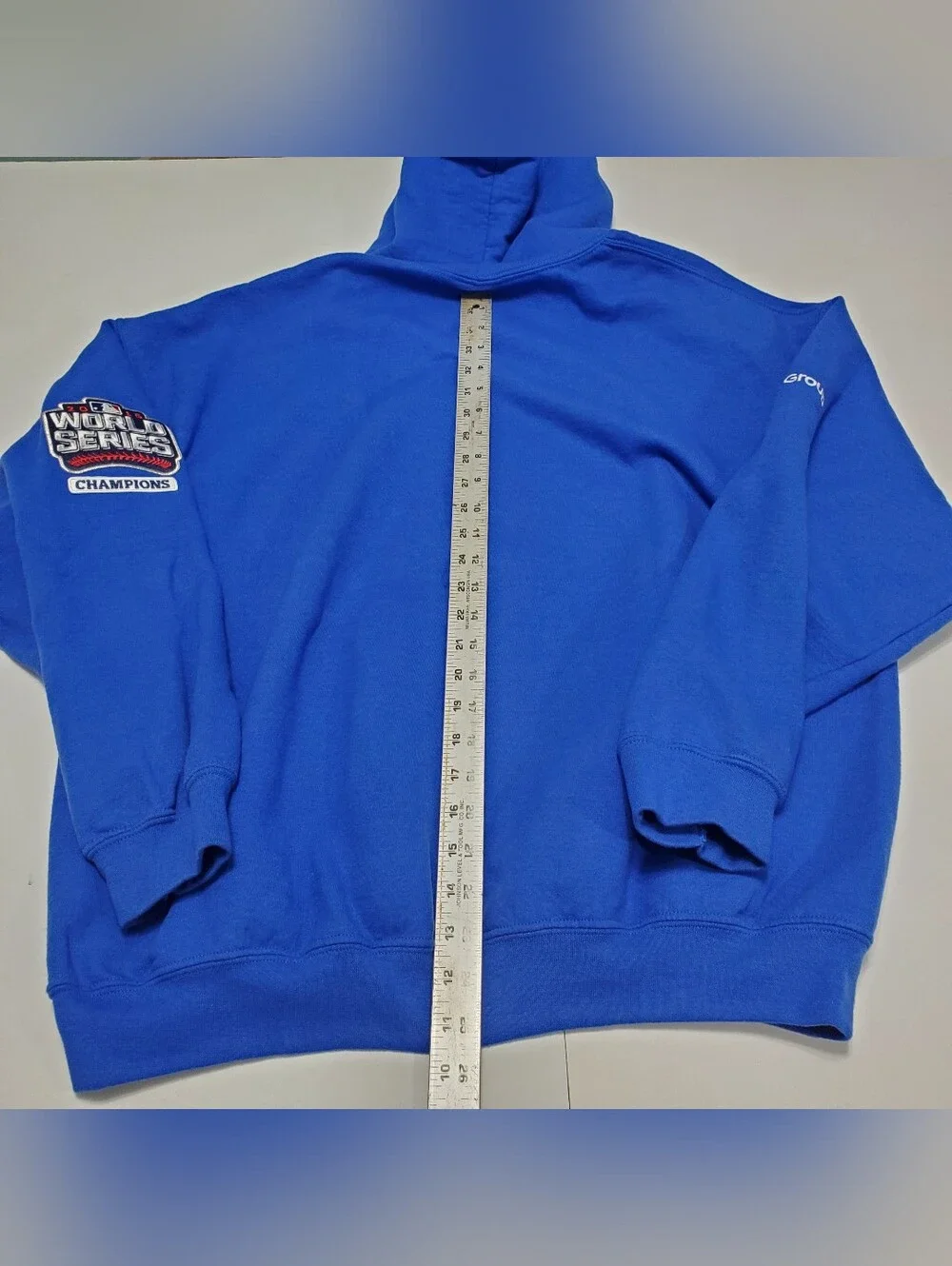 Chicago Cubs Blue Hoodie Sweatshirt XL 2016 World Series Champions